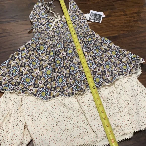 Jovovich~Hawk boho halter top tiered sundress NWT S - Picture 8 of 9